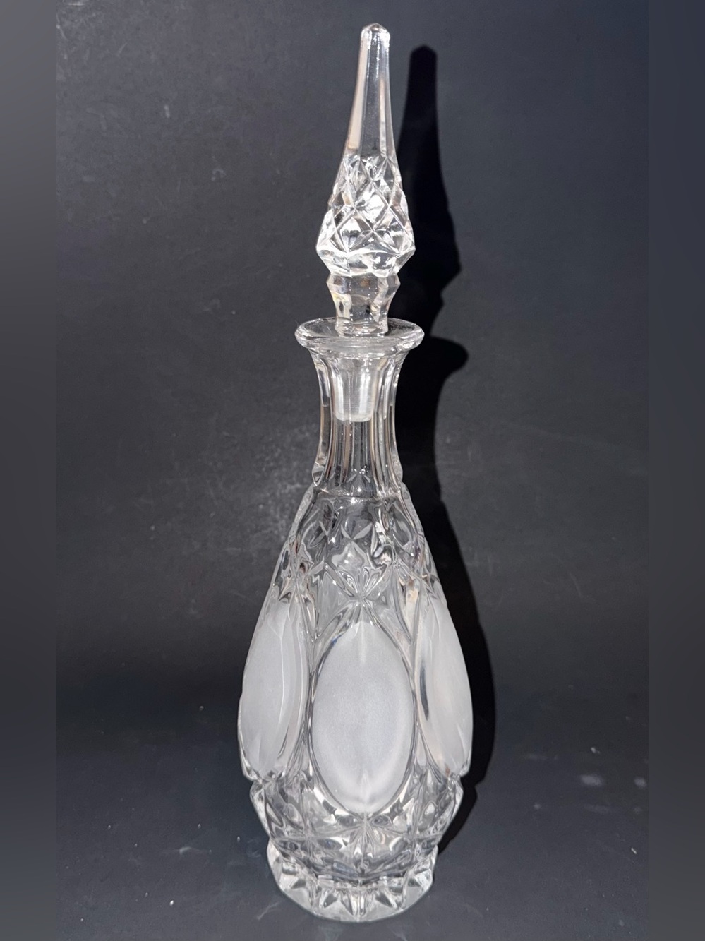 15.5” VTG 775 by Princess House Cut Crystal Glass Decanter and Stopper German
